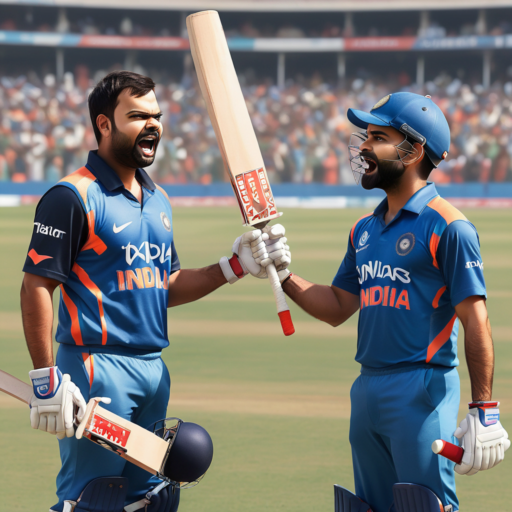 A Comprehensive Comparison: Virat Kohli (18) vs. Rohit Sharma (45) 