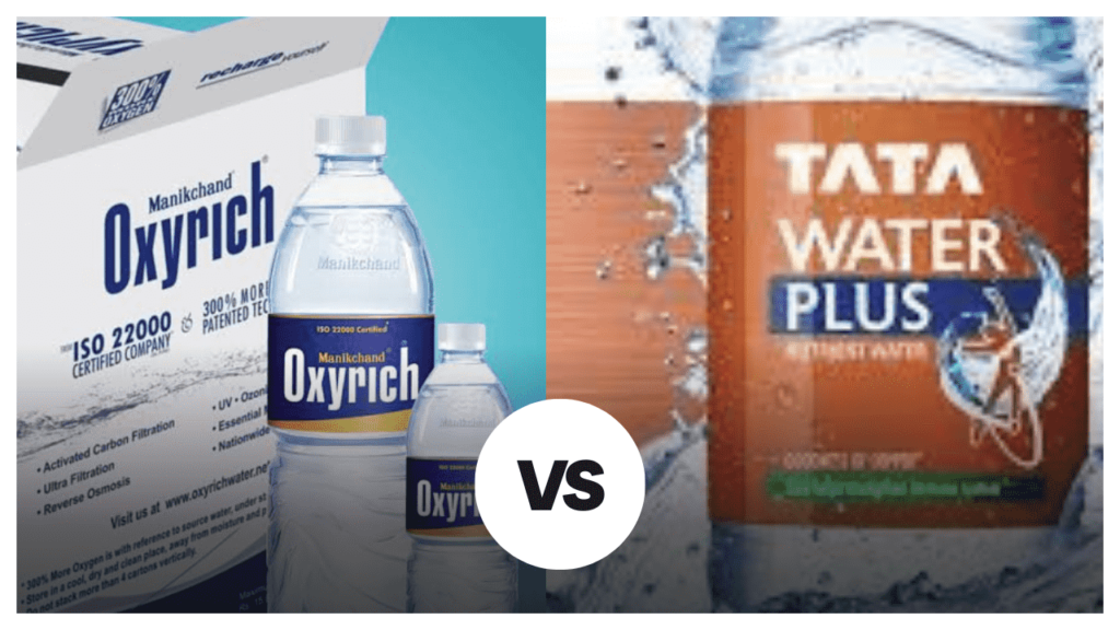 Oxyrich vs Tata Water Plus: Battle of the 2 Premium Water Brands