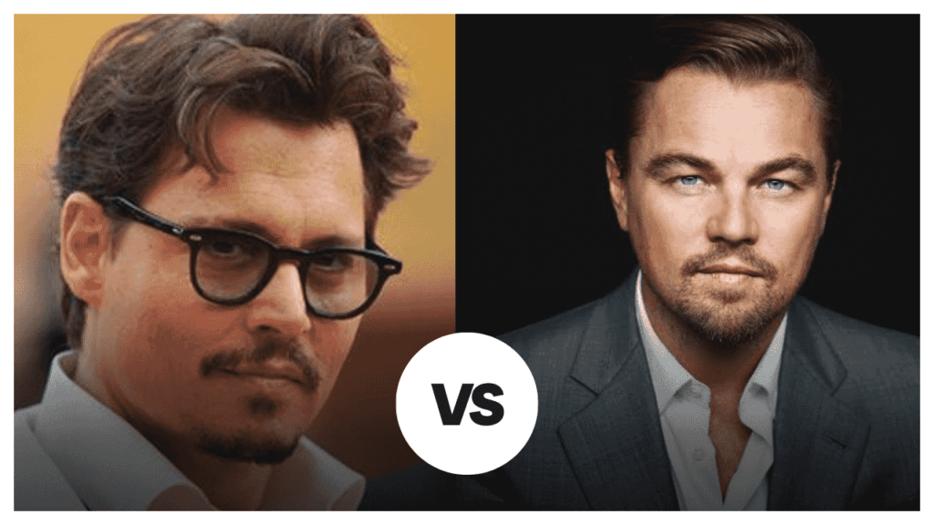 DiCaprio vs Depp: 2 Hollywood Icons, 1 Epic Comparison