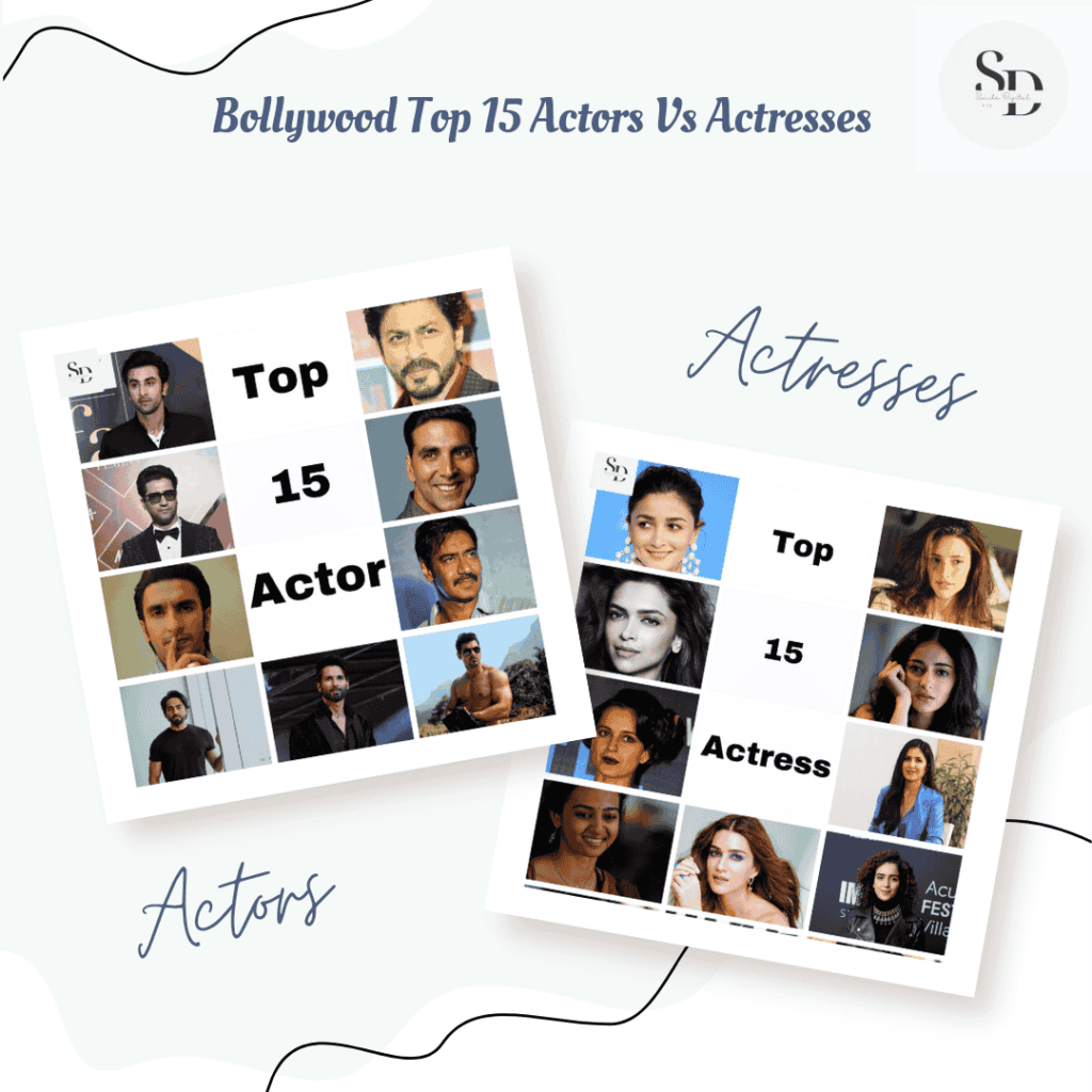 Bollywood Top 15 Actors Vs Actresses