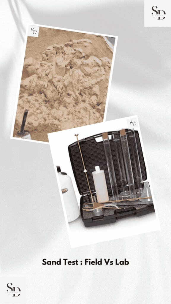 Sand Test : Field vs Lab