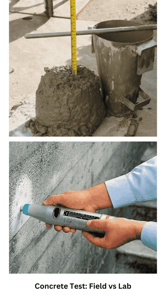 Concrete Test: Field vs Lab