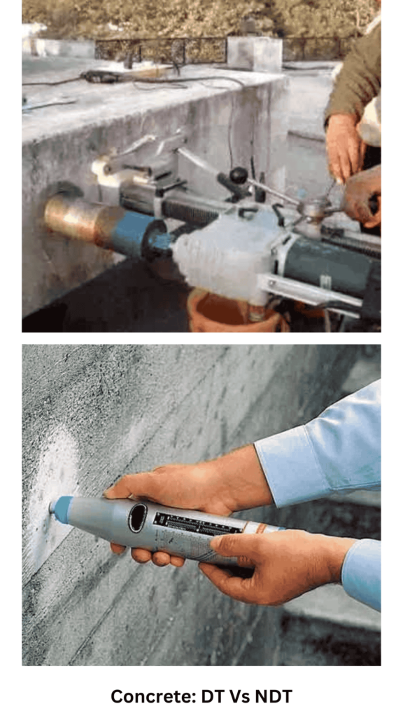 Concrete: DT vs NDT 