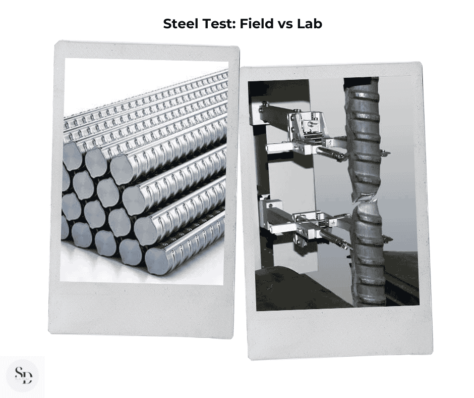 Steel Test: Field vs Lab