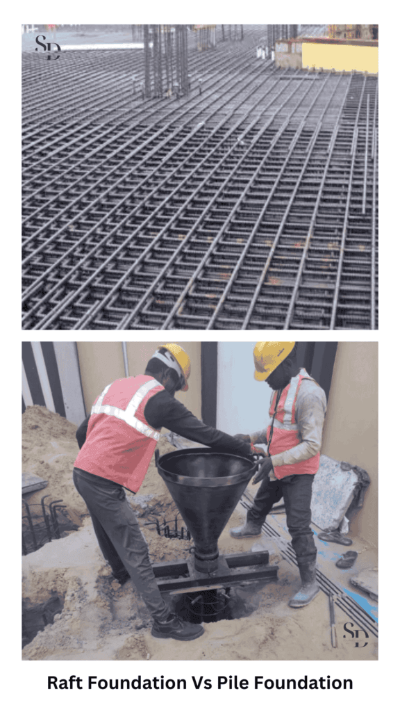 Raft Foundation vs Pile Foundation